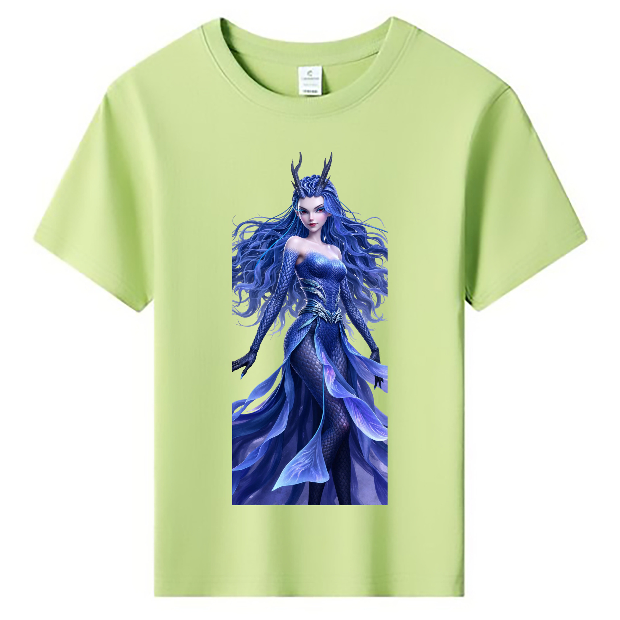 （画像用） Ne Zha 2 ナタ 魔童の大暴れ 綿100％キッズTシャツ（フロントプリント）